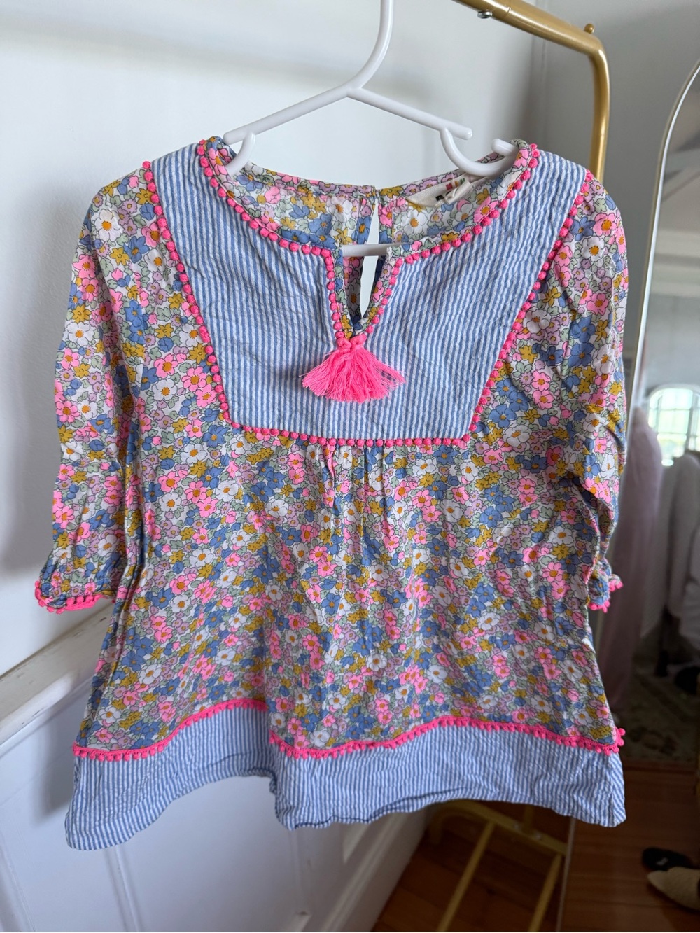 Mini Boden Floral Kaftan Dress